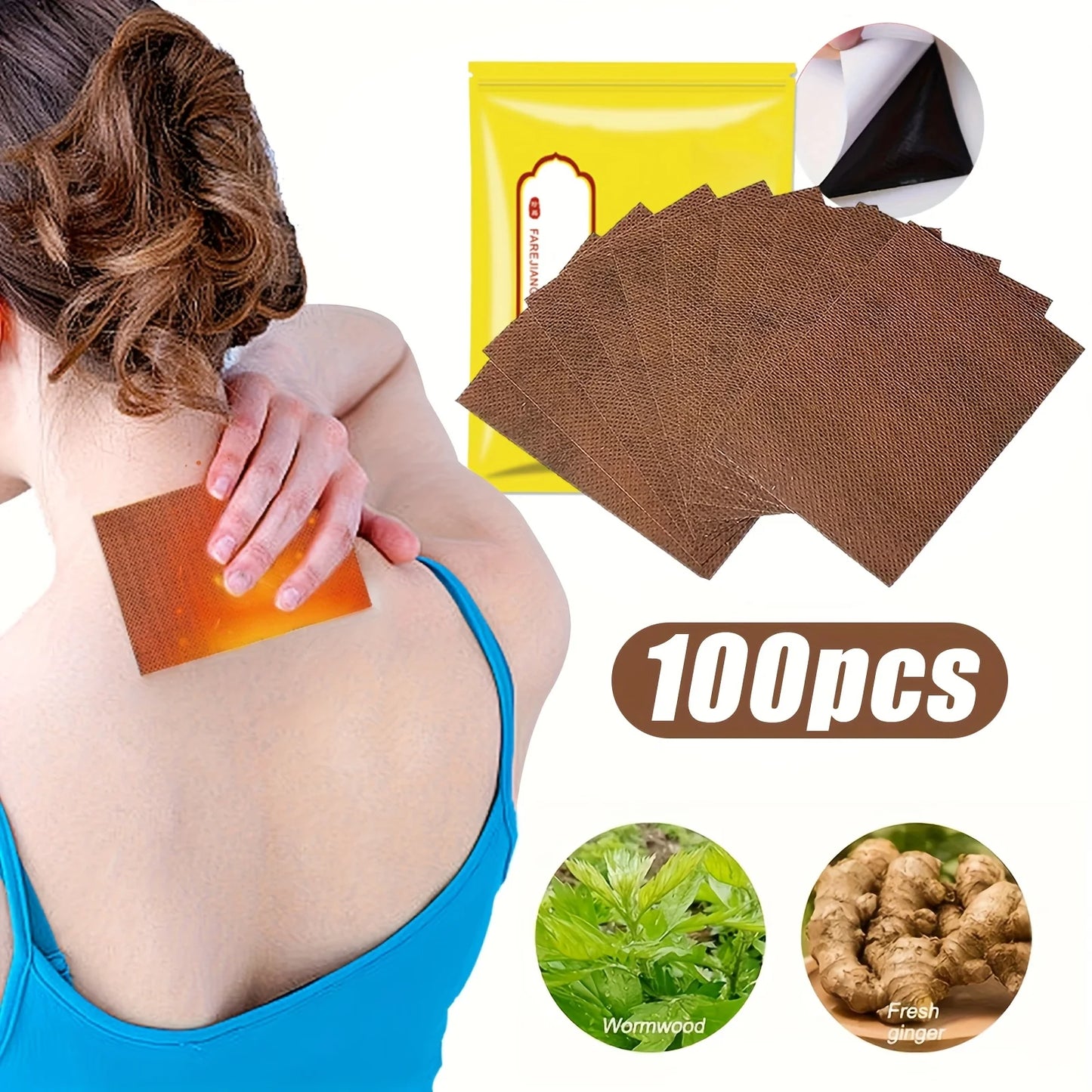 Self-Adhesive Heating Patches for Neck Back & Knees