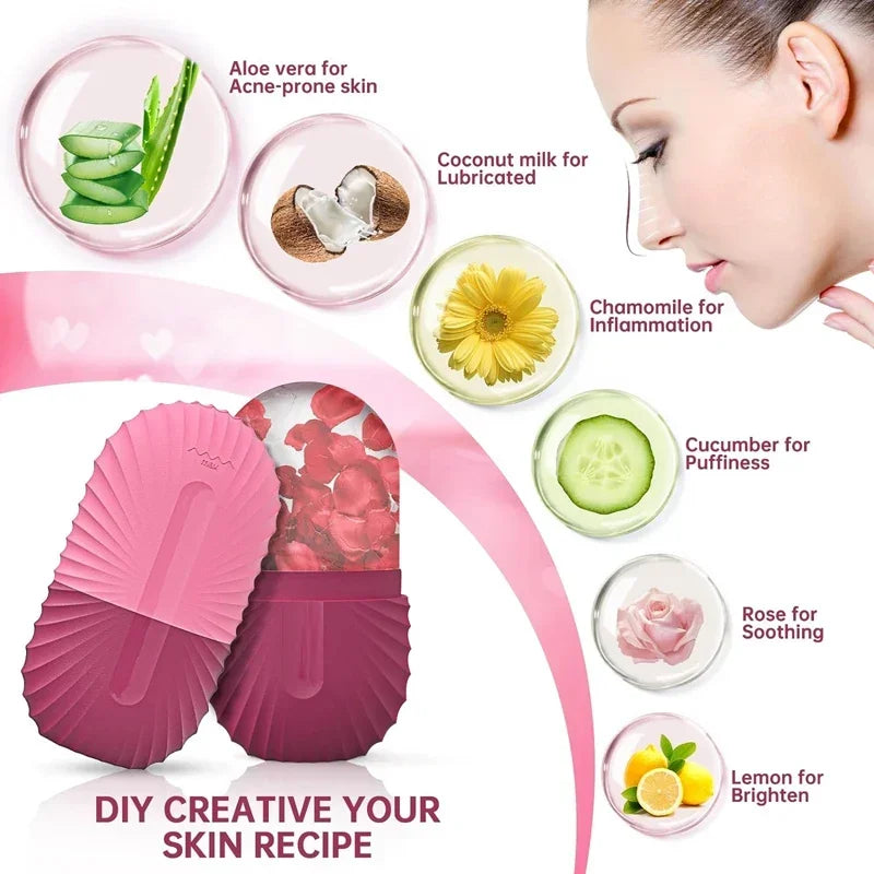 Ice Facial Roller for Pore Tightening & Depuffing