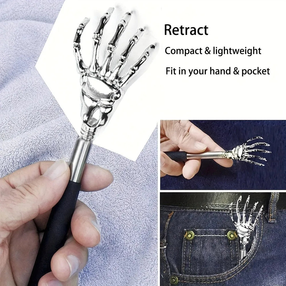 Portable Stainless Steel Telescoping Back Scratcher