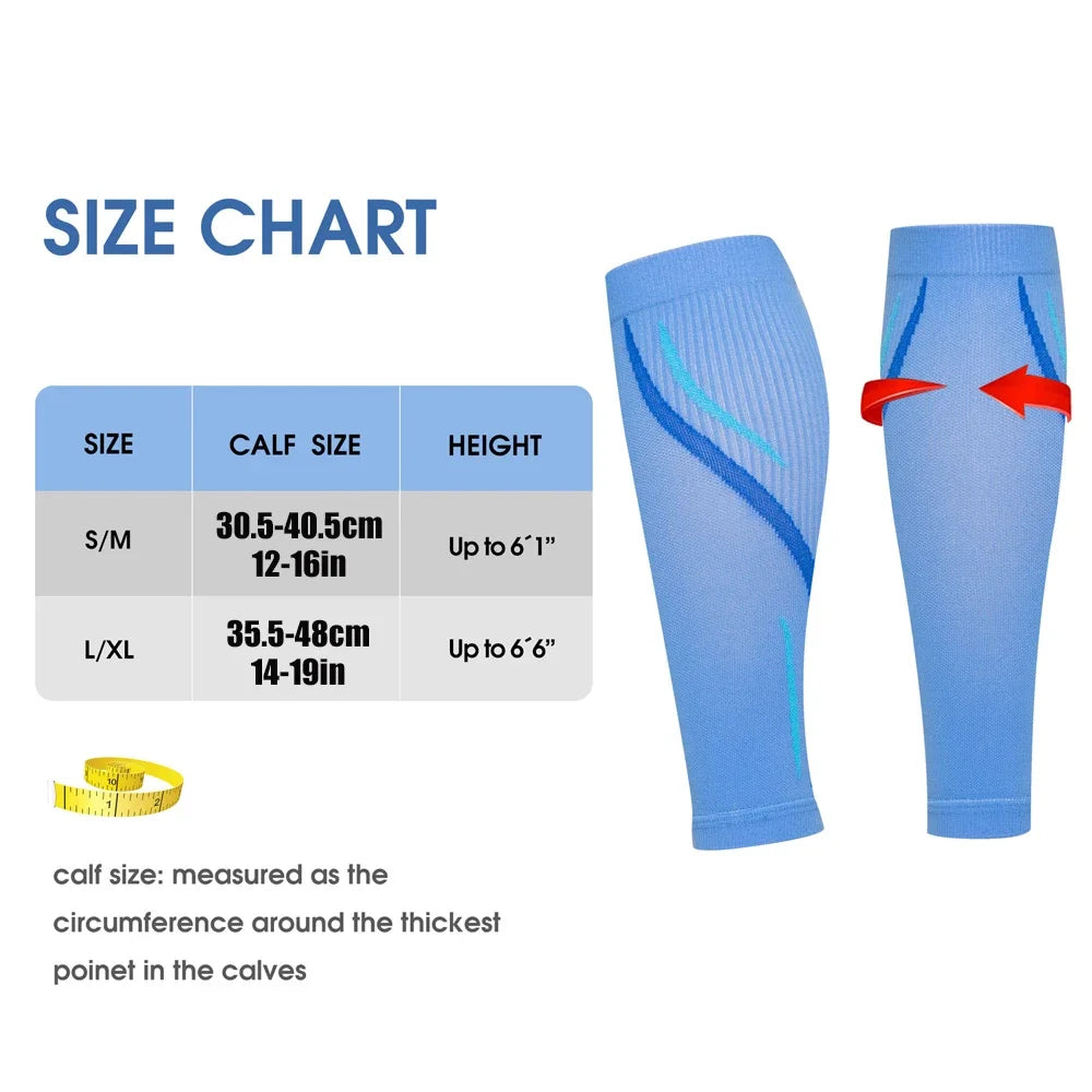 Calf Compression Sleeves for Circulation & Pain Relief