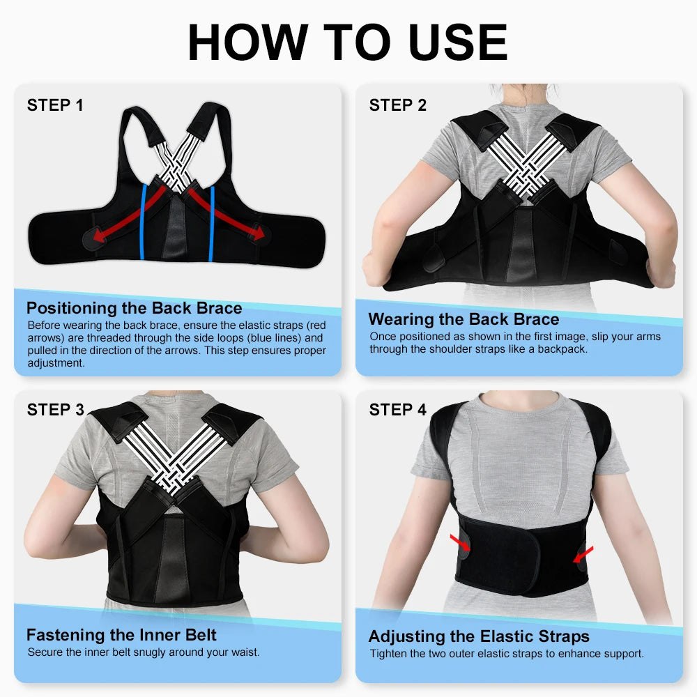 Posture Corrector Back Brace for Men & Women