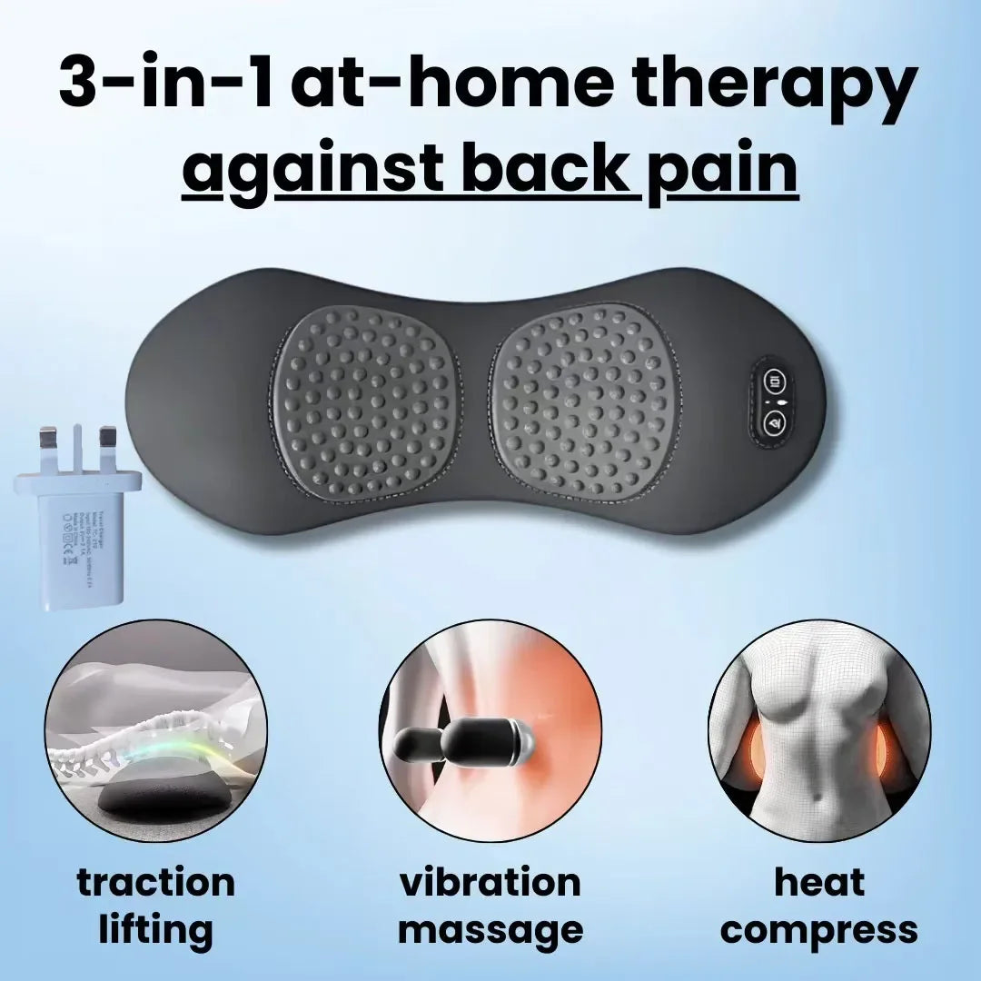 3-in-1 Shiatsu Back & Lower Back Pain Relief Massager