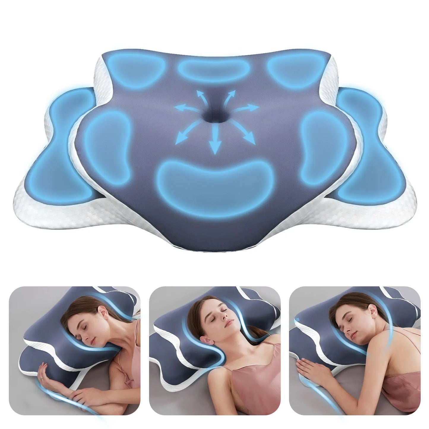Contour Ergonomic Memory Foam Cervical Pillow