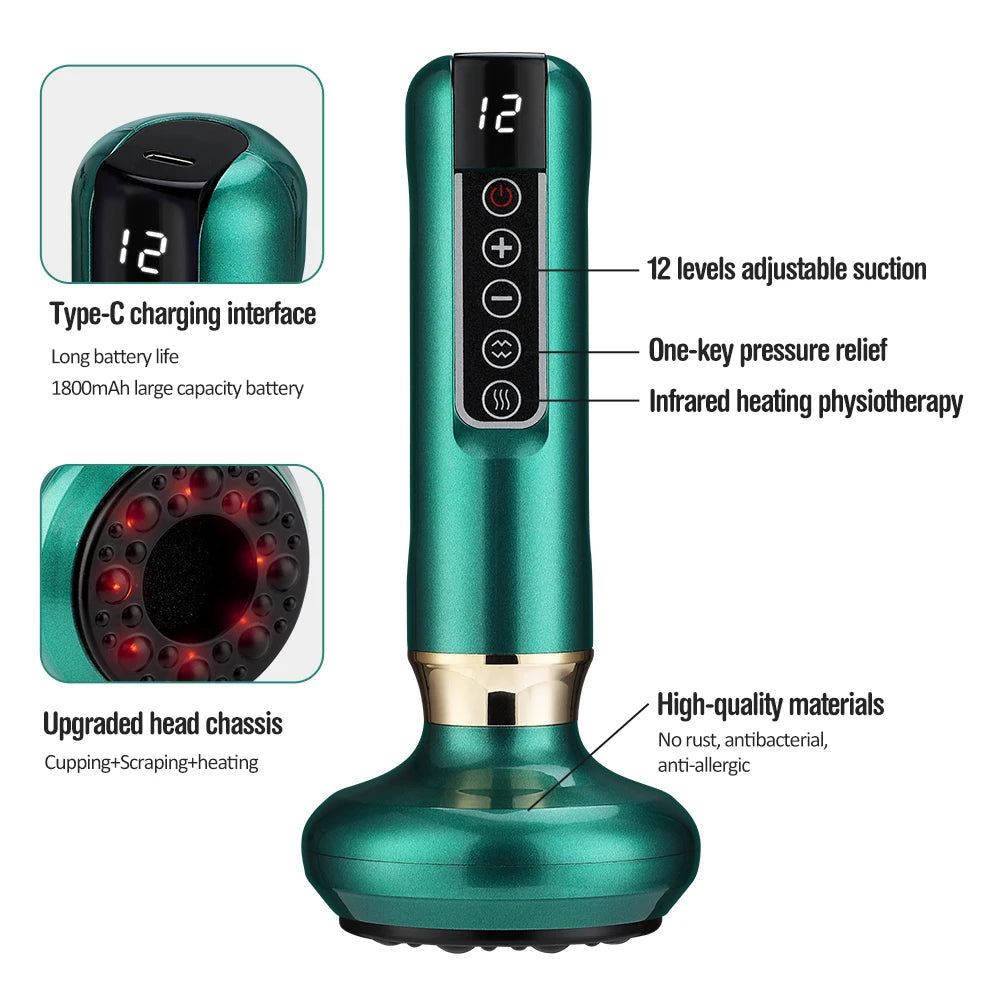 Smart Vacuum Cupping & Gua Sha Scraping Device