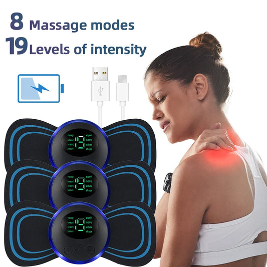 EMS Neck & Back Pain Relief Muscle Stimulator Patches