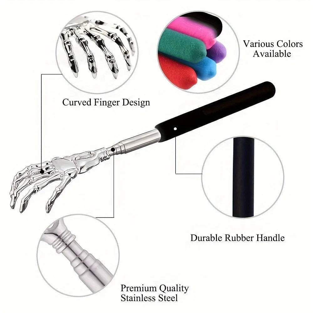 Portable Stainless Steel Telescoping Back Scratcher