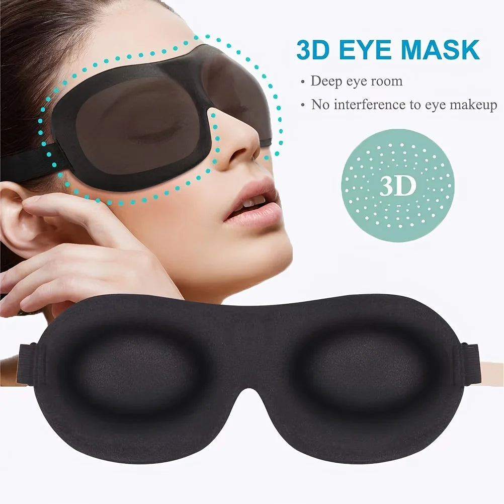 3D Memory Foam Contoured Blackout Sleep Mask