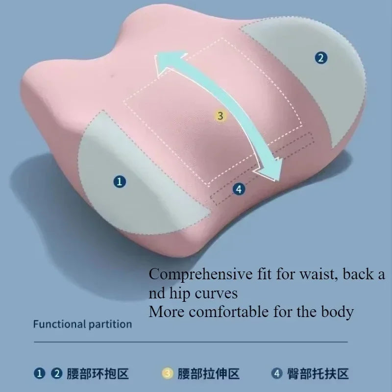 Lumbar Support Memory Foam Sleep Pillow