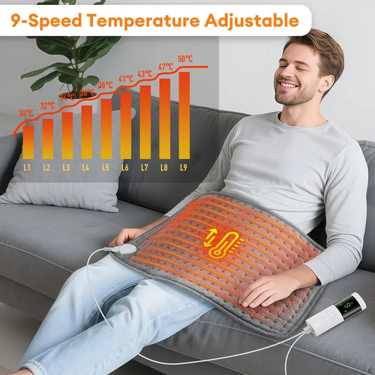 Electric Heating Pad for Back Neck & Shoulders
