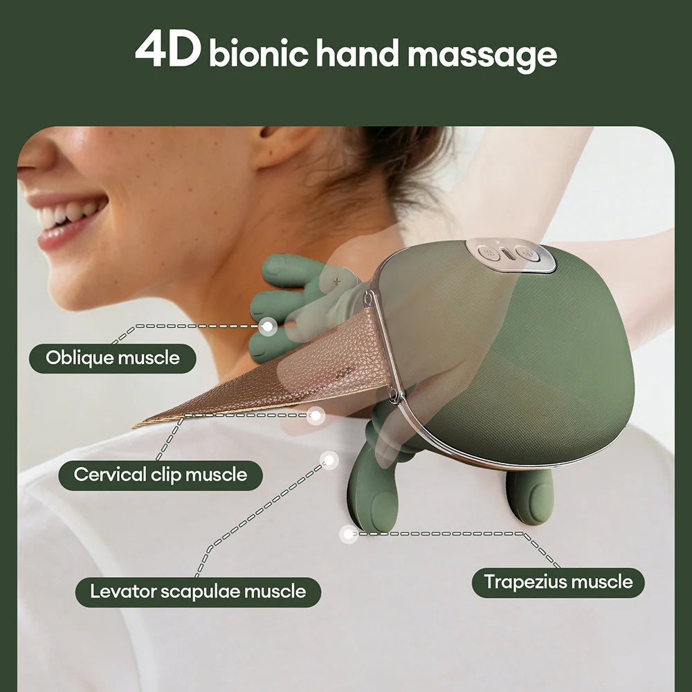 4D Wireless Neck & Shoulder Kneading Massage Shawl