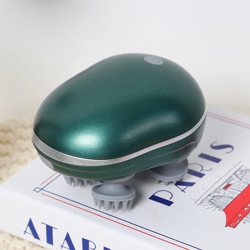 Electric Scalp Head Massager with Red Light Therapy