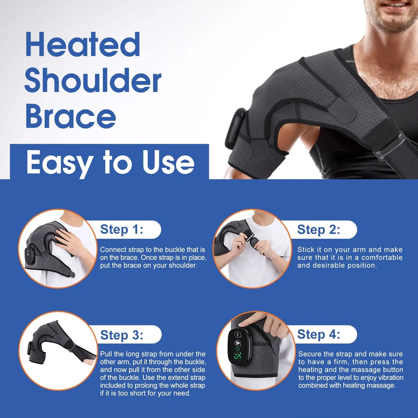 Electric Heating Shoulder & Neck Shawl Massager
