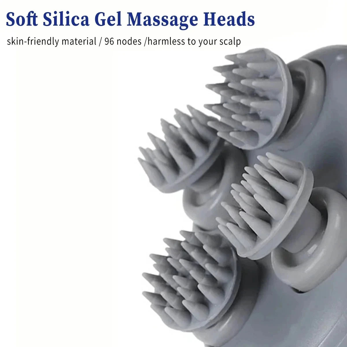 Electric Scalp Head Massager with Red Light Therapy