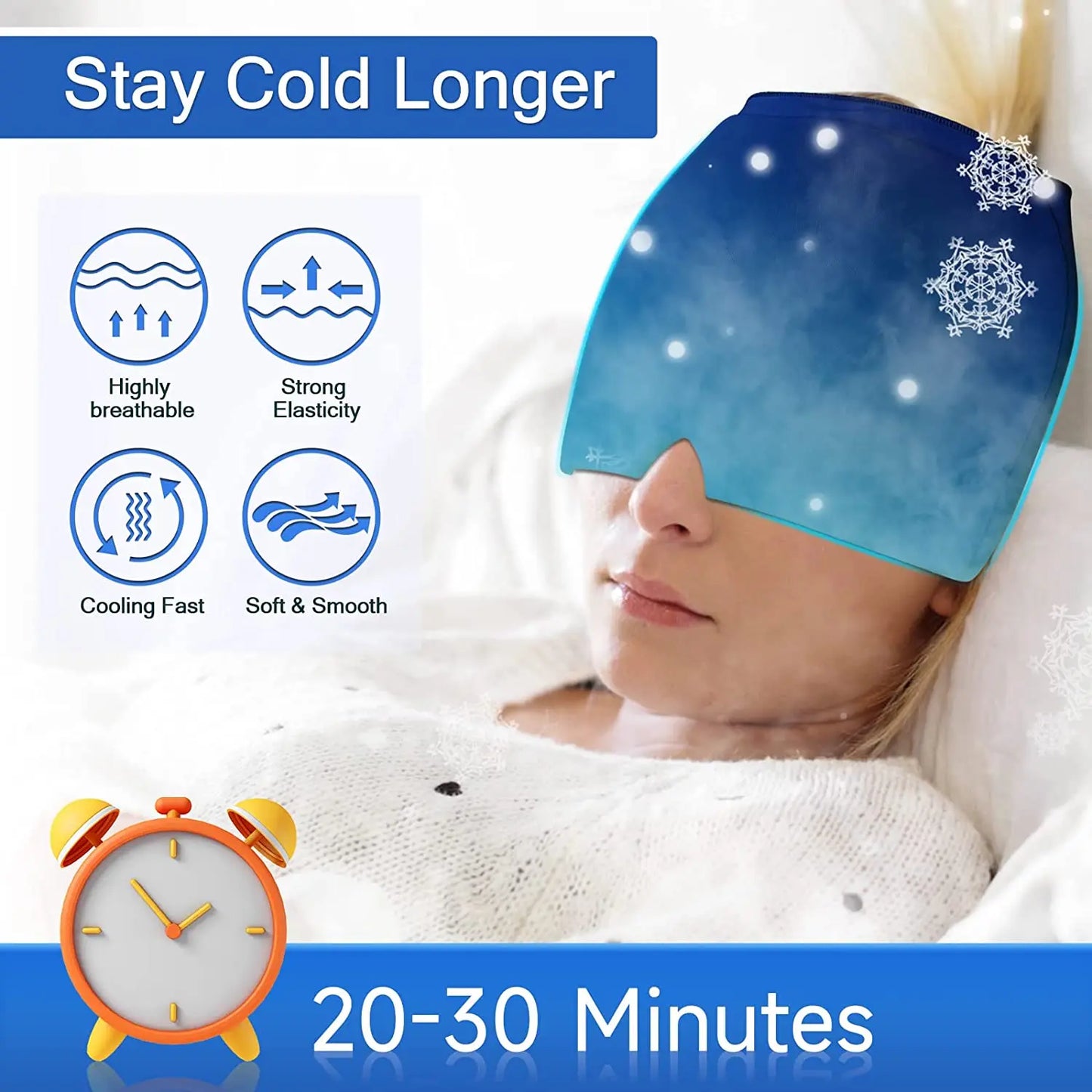 Hot & Cold Migraine Relief Therapy Cap