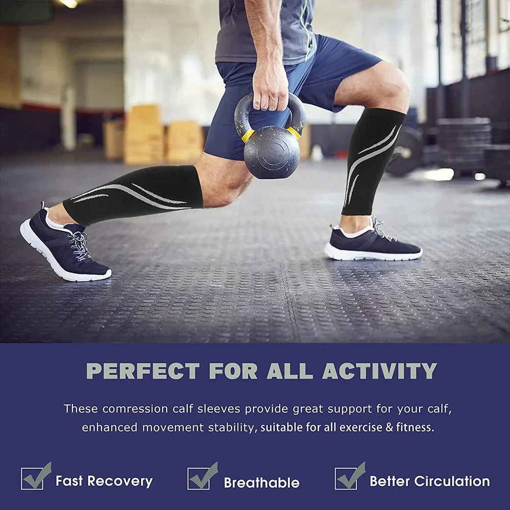 Calf Compression Sleeves for Circulation & Pain Relief