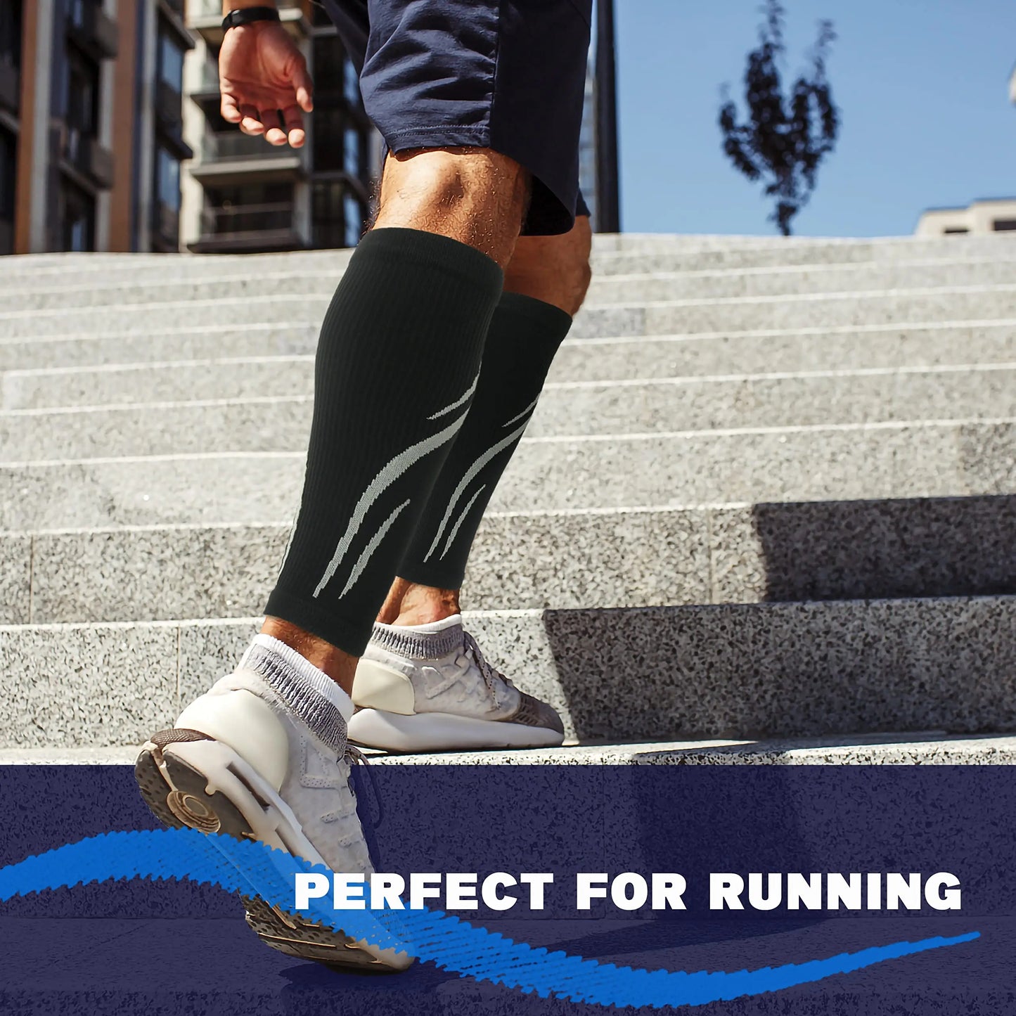 Calf Compression Sleeves for Circulation & Pain Relief
