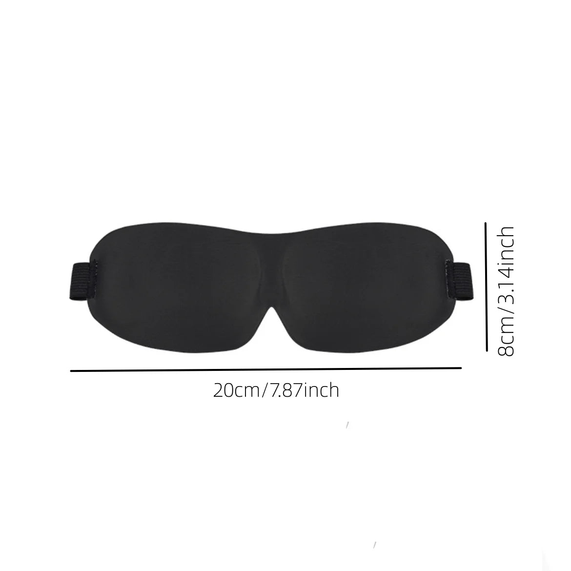 3D Memory Foam Contoured Blackout Sleep Mask