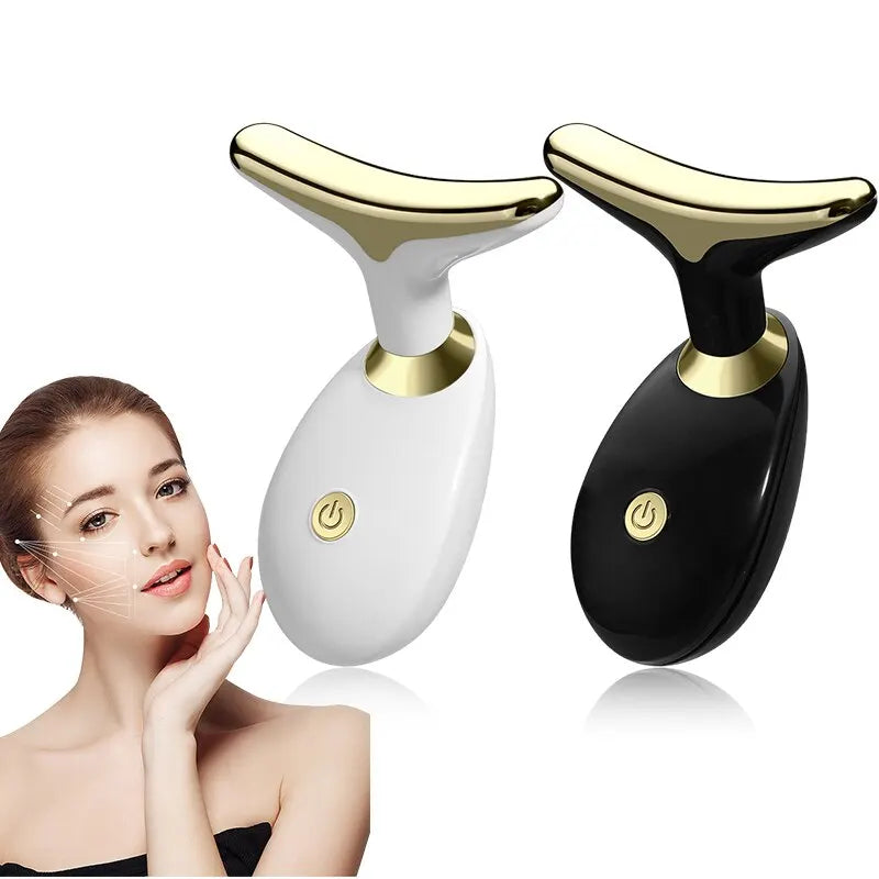 7-Color LED Face & Neck Lifting Massager