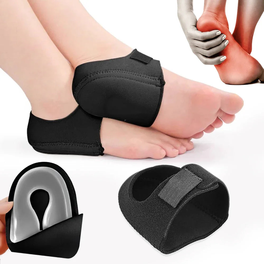 Plantar Fasciitis U-Shaped Silicone Heel Cup Insoles