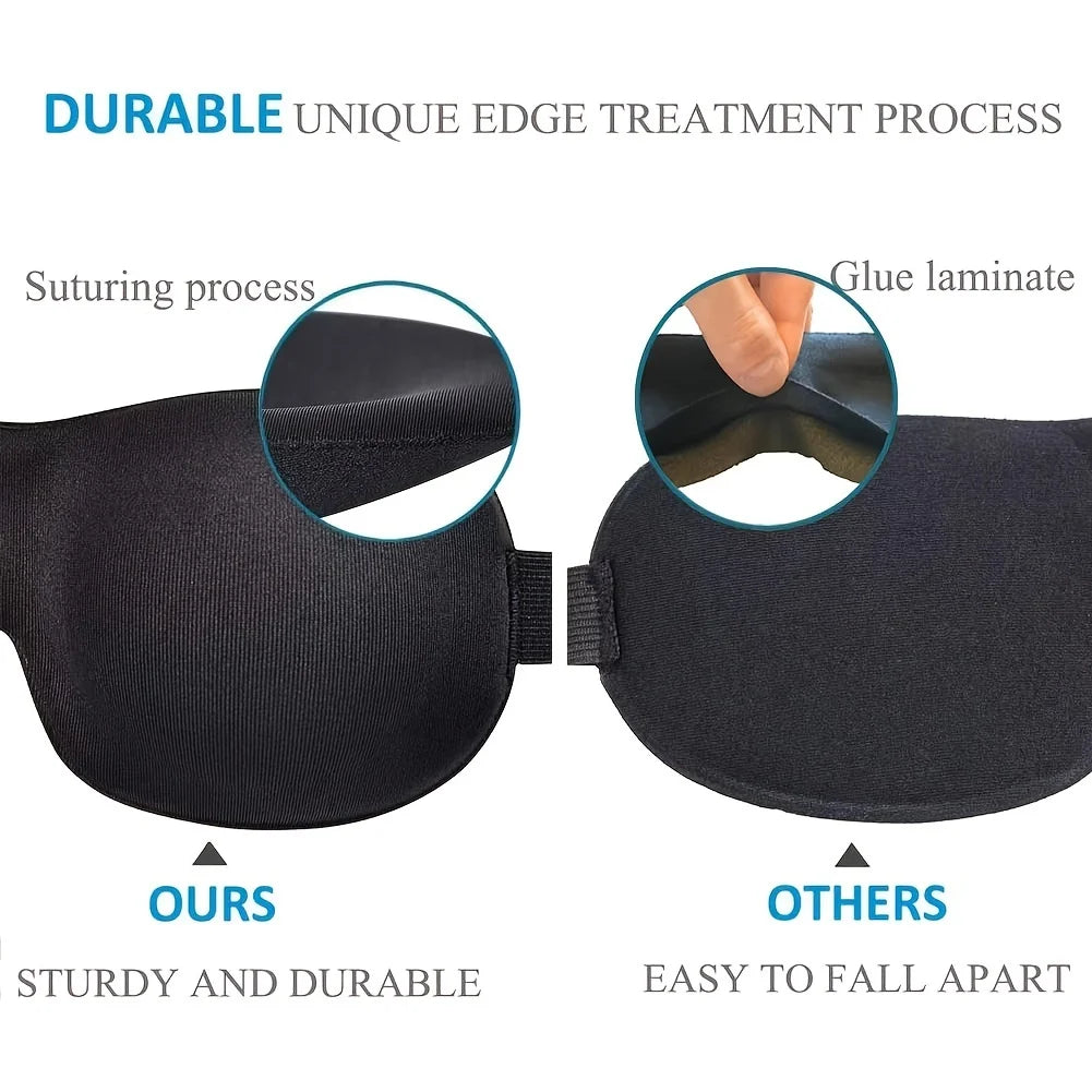 3D Memory Foam Contoured Blackout Sleep Mask